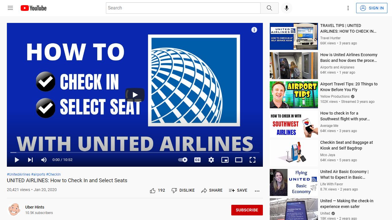 UNITED AIRLINES: How to Check In and Select Seats - YouTube